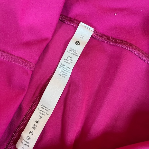 Lululemon Raspberry Align Pants 25" - Picture 5 of 8